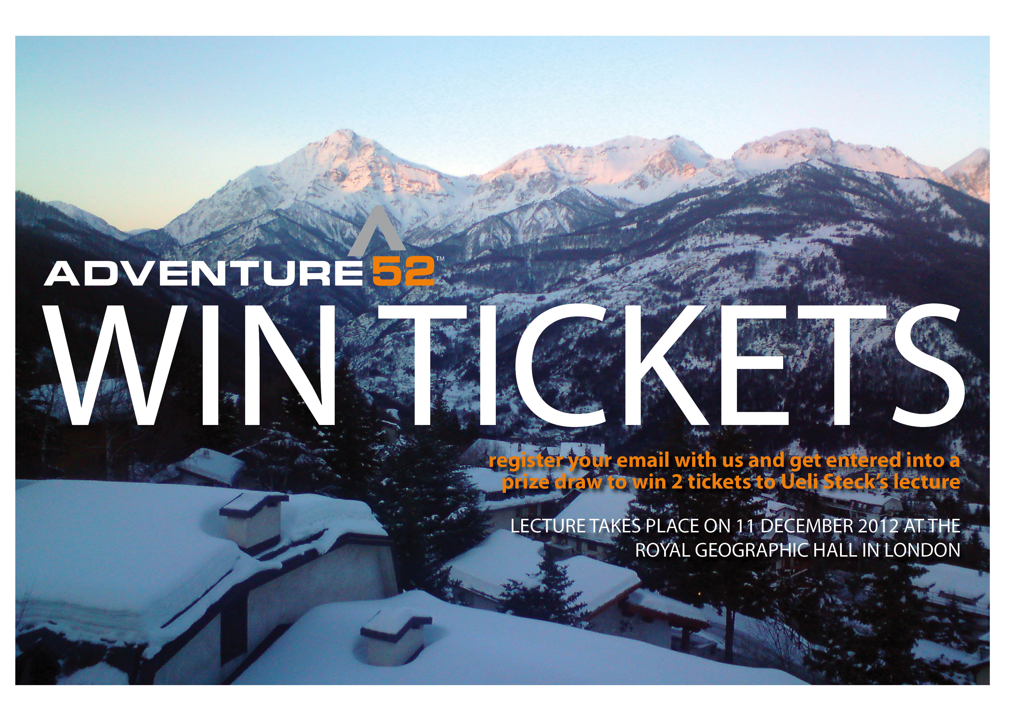 Win tickets to Ueli Steck’s lecture
