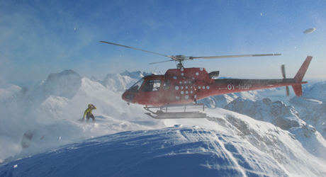 Heli skiing in Greenland