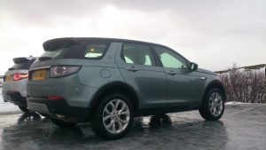 Discovery Sport parked up at Silfra