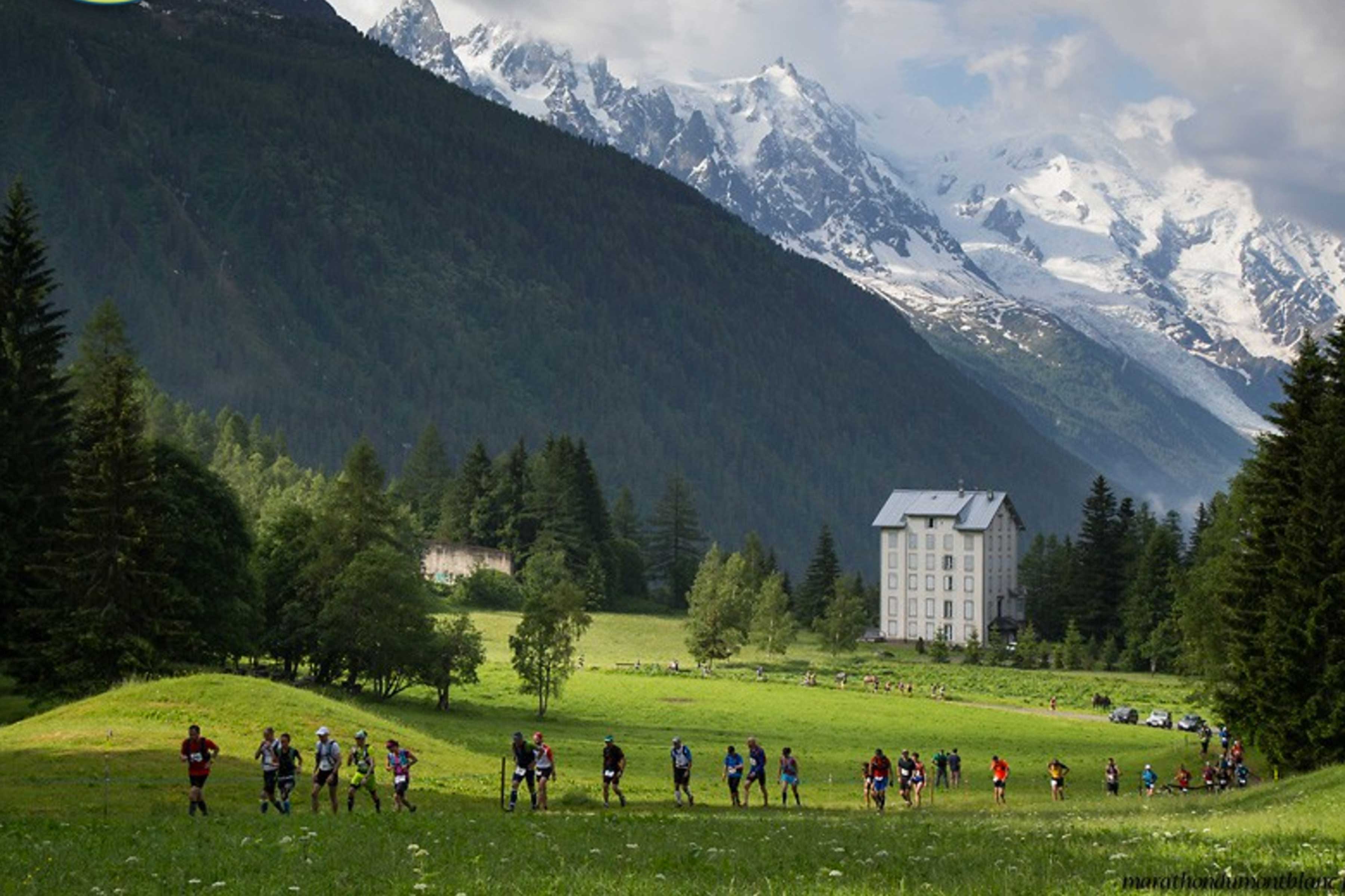 We’re at the Mont Blanc Marathon this weekend
