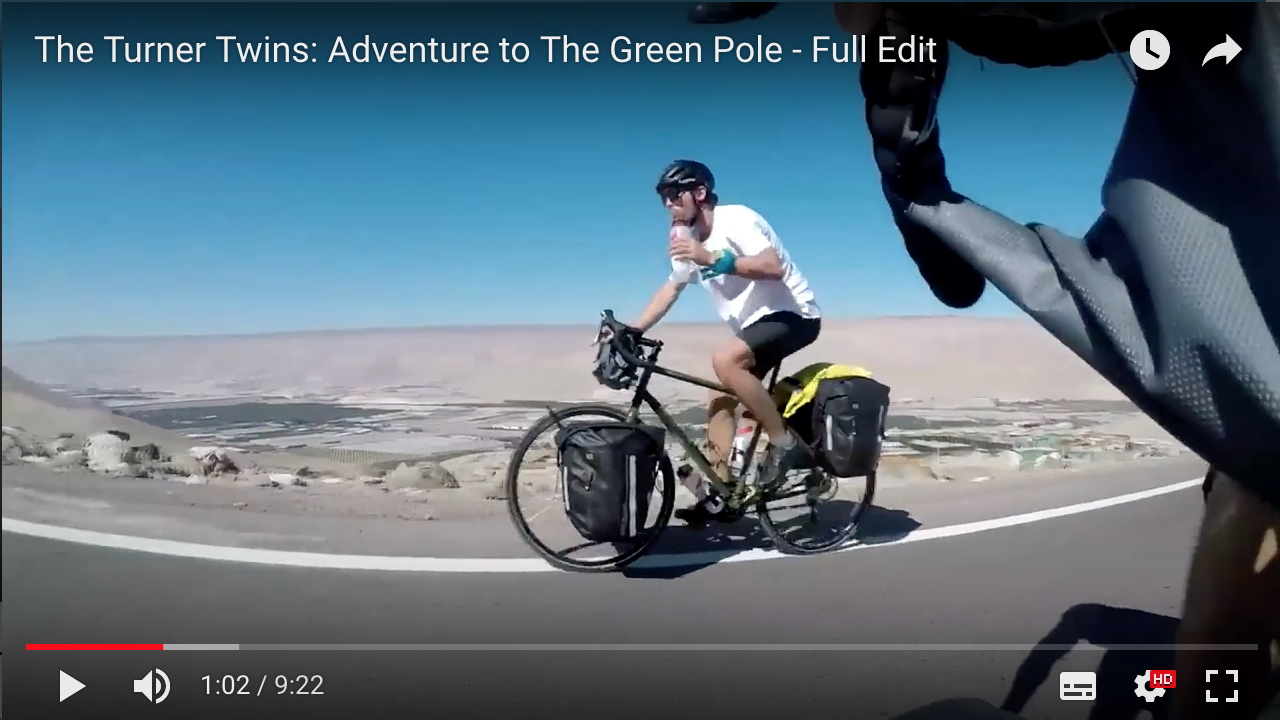 Video: Turner Twins’ cycling expedition to the Green Pole