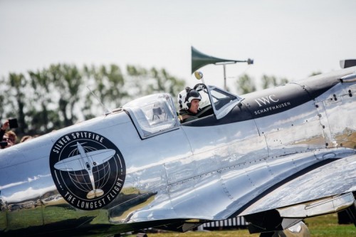 The Silver Spitfire makes it to American skies