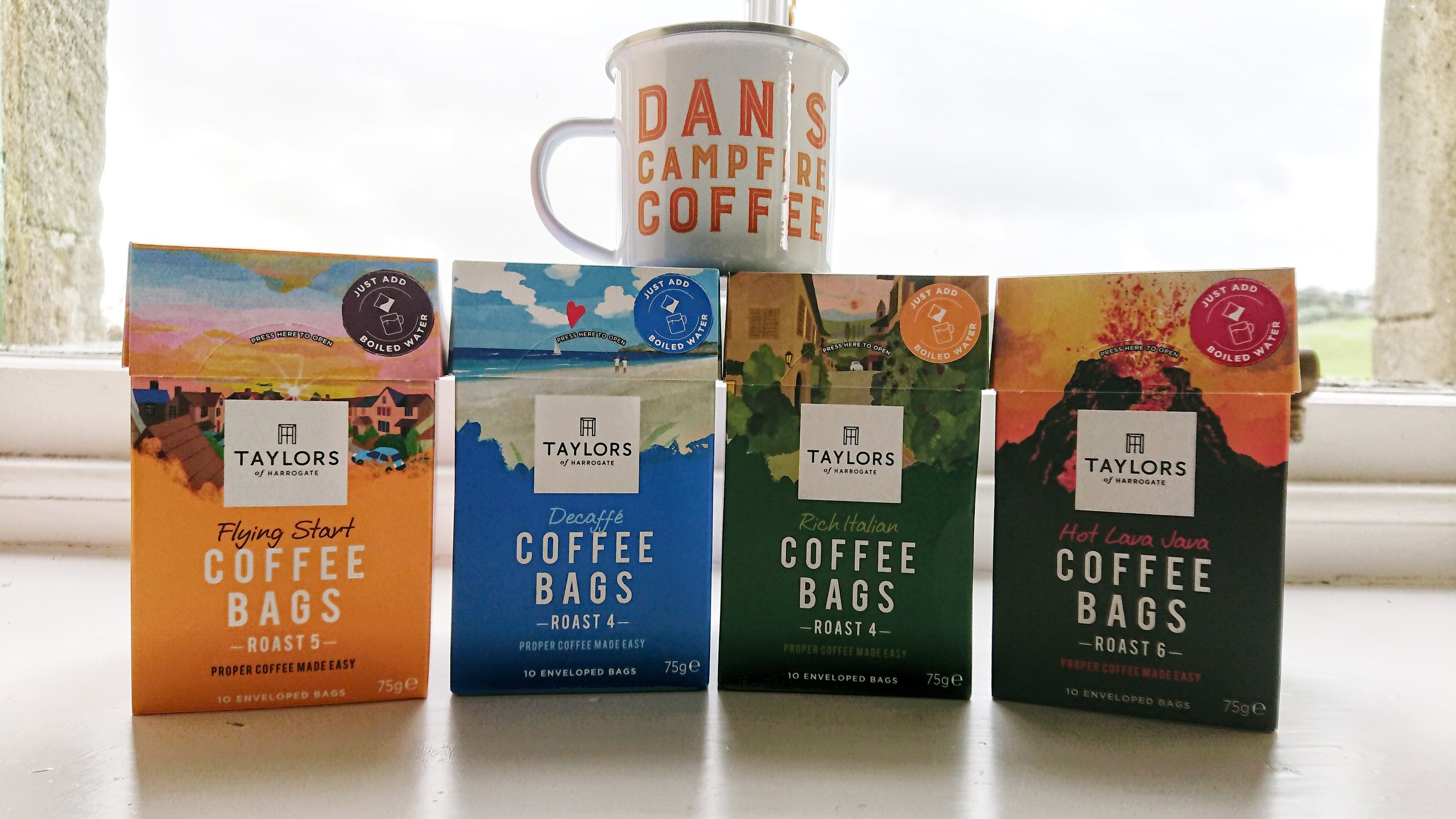 Taylors coffee bags – work just like a teabag