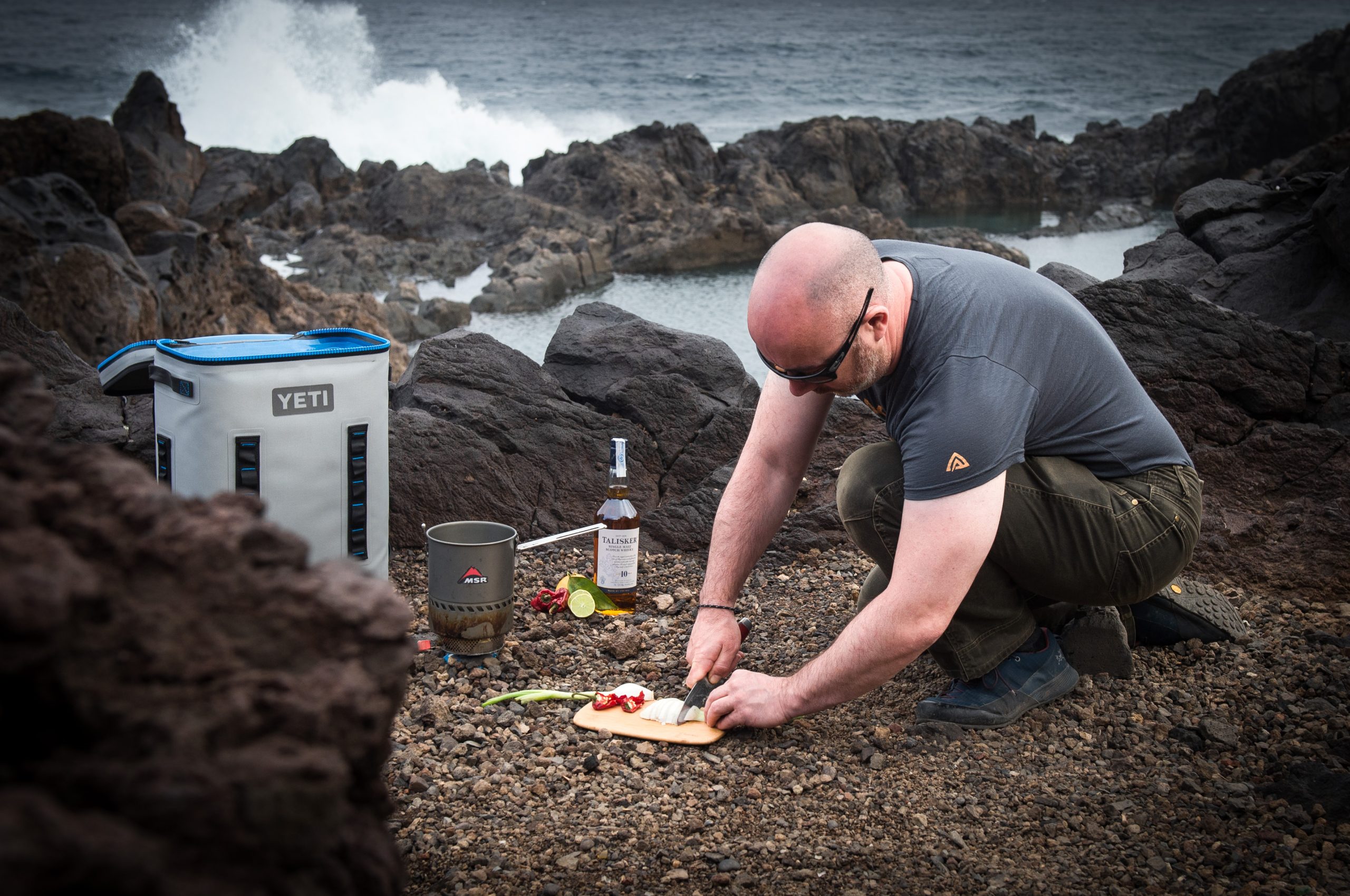 Tacos & cocktails at the start of the Talisker Atlantic Challenge