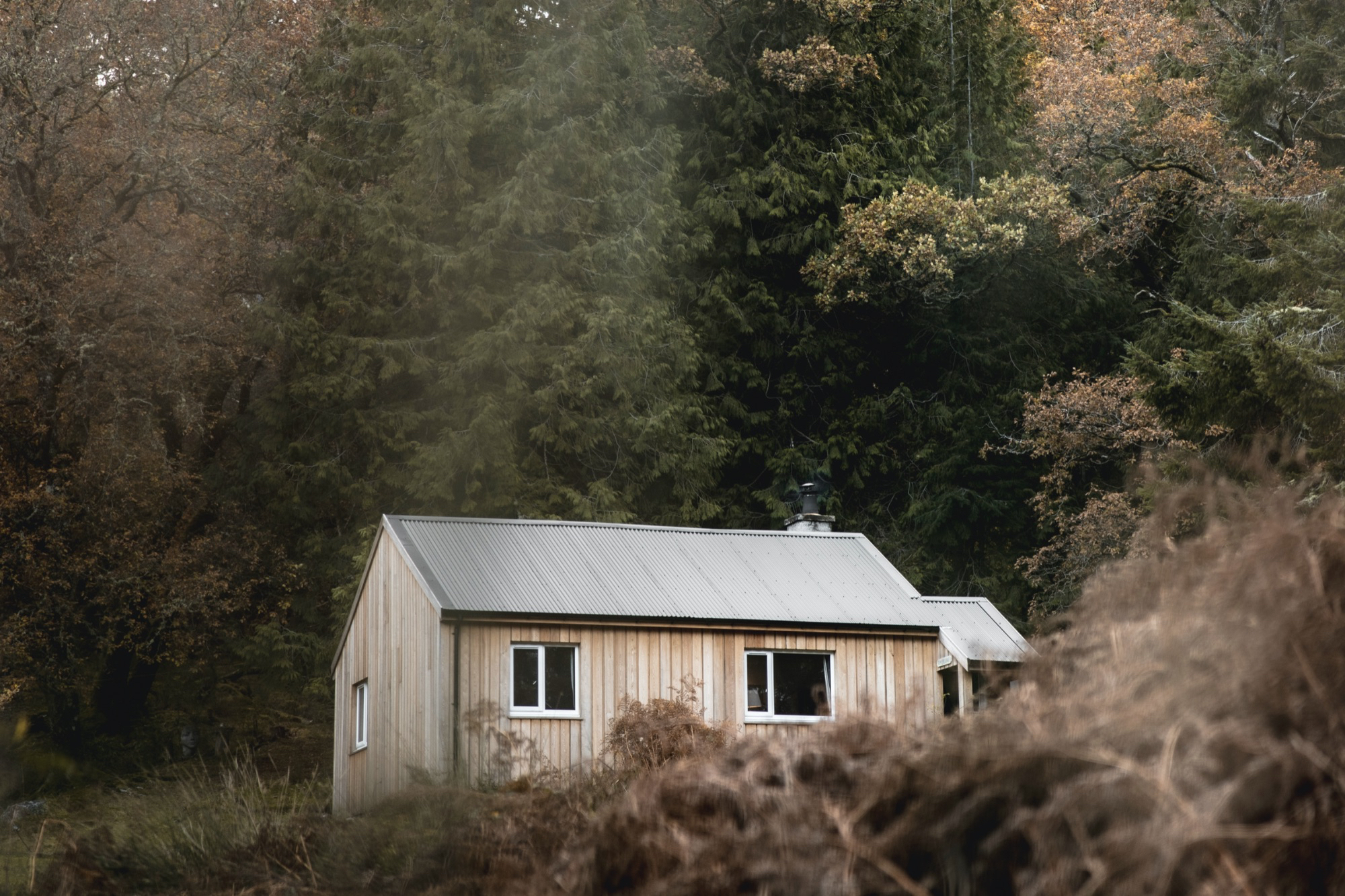 Timber Cottage on the Scottish island of Eilean Shona