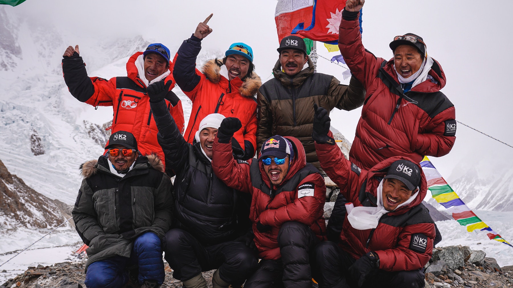 Nepalese team of 10 complete first ever winter summit of K2