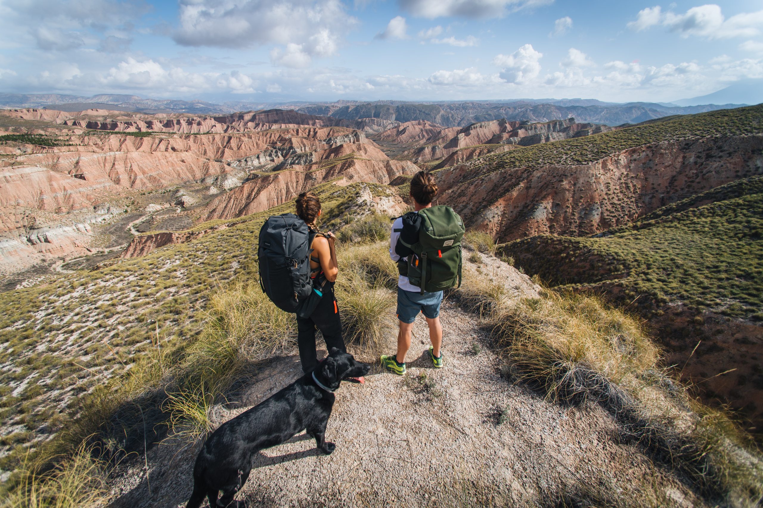 Desert heat and mountain storms on hiking trails in Granada