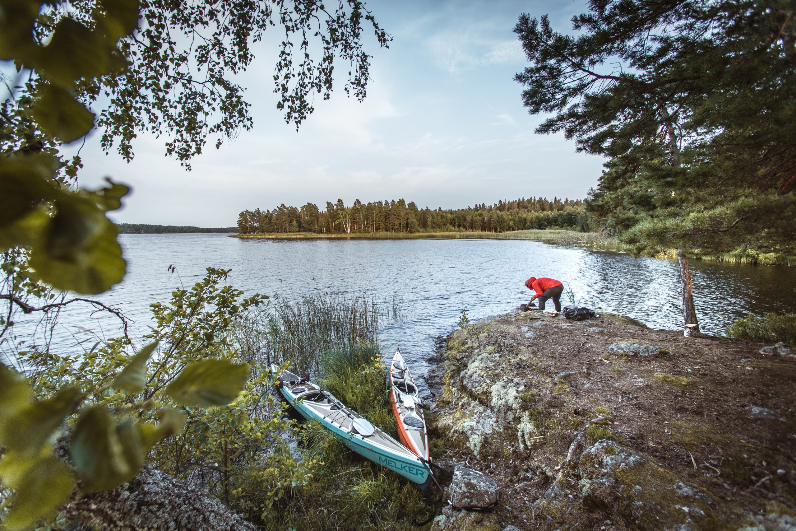 A multi-day kayaking trip through Sweden