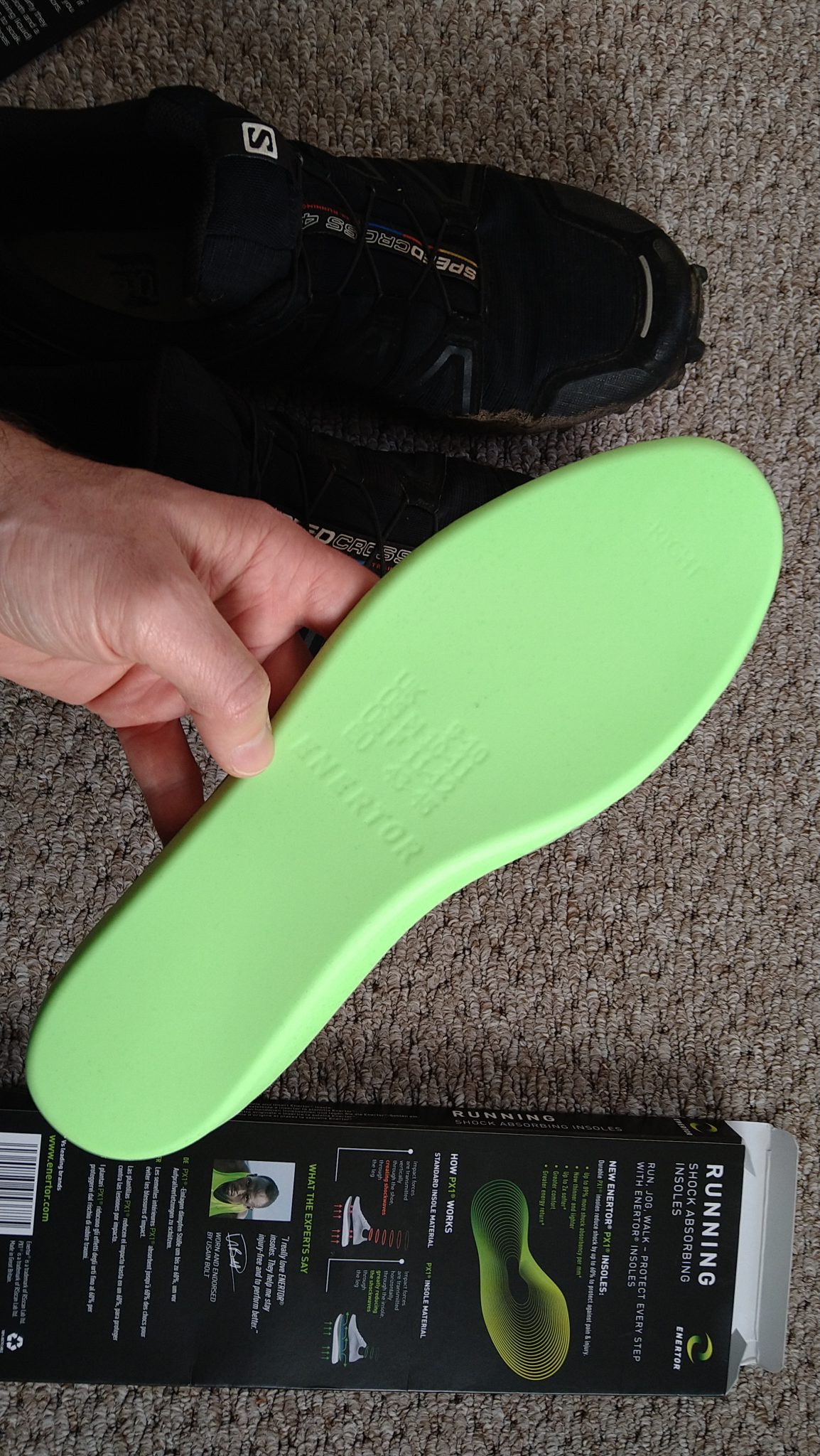 Enertor insoles review: this updated version has PX1 material