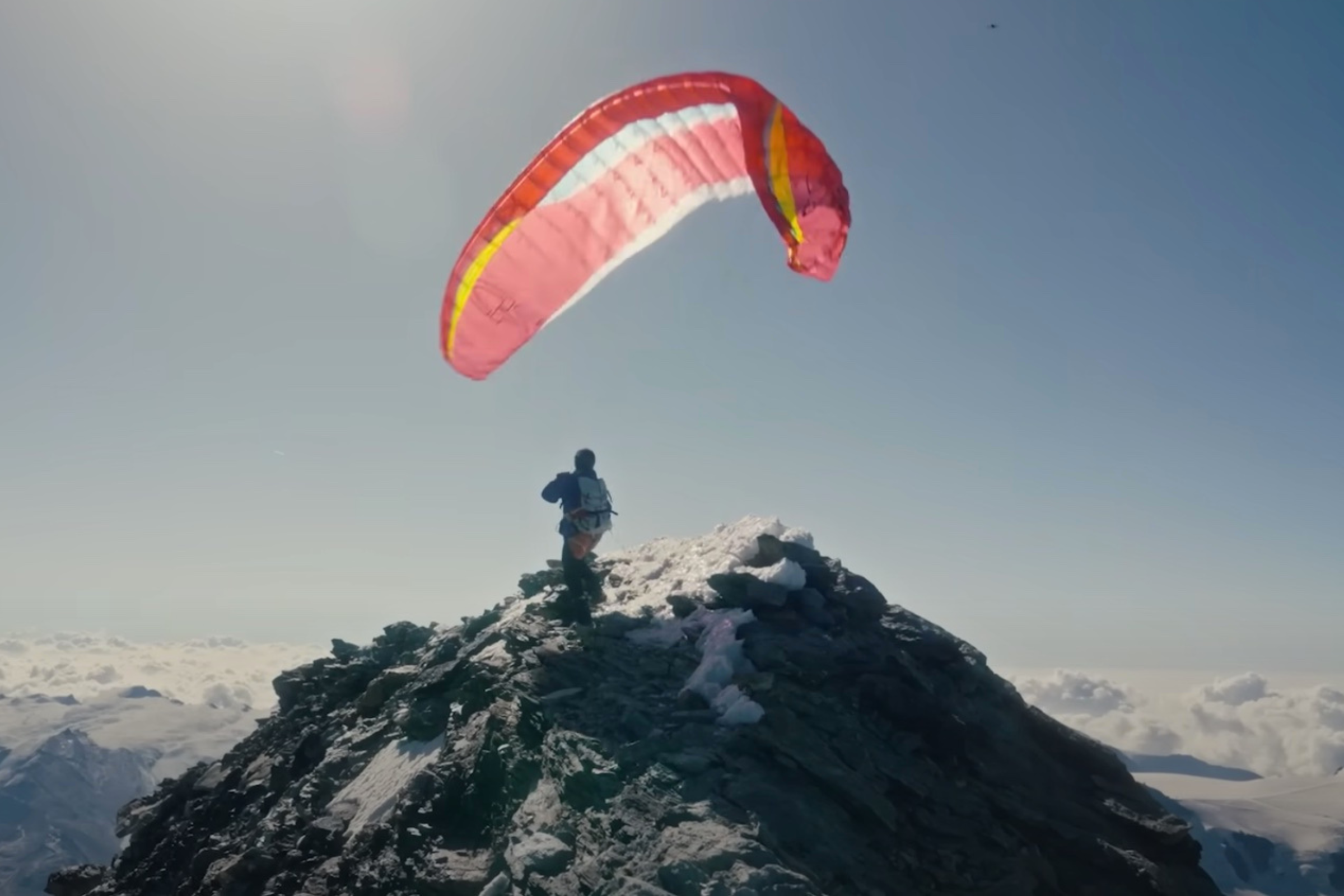 NEVIA film brings together the joy of skiing, climbing and paragliding