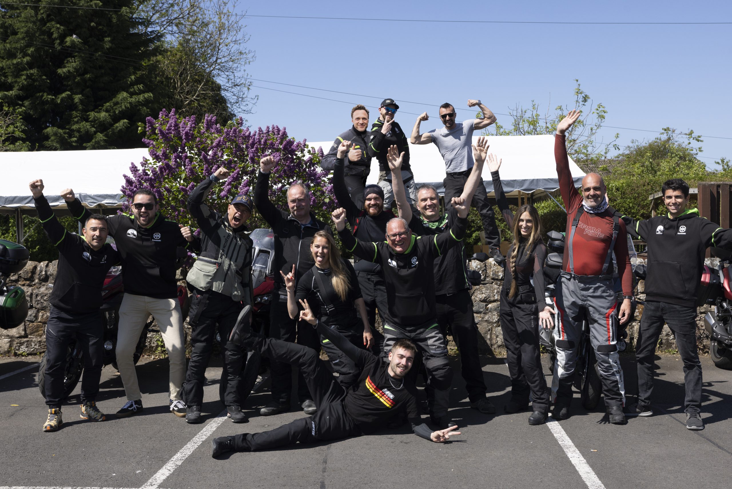Versys Highland Tour participants – a great (and hilarious) group of riders-now-friends