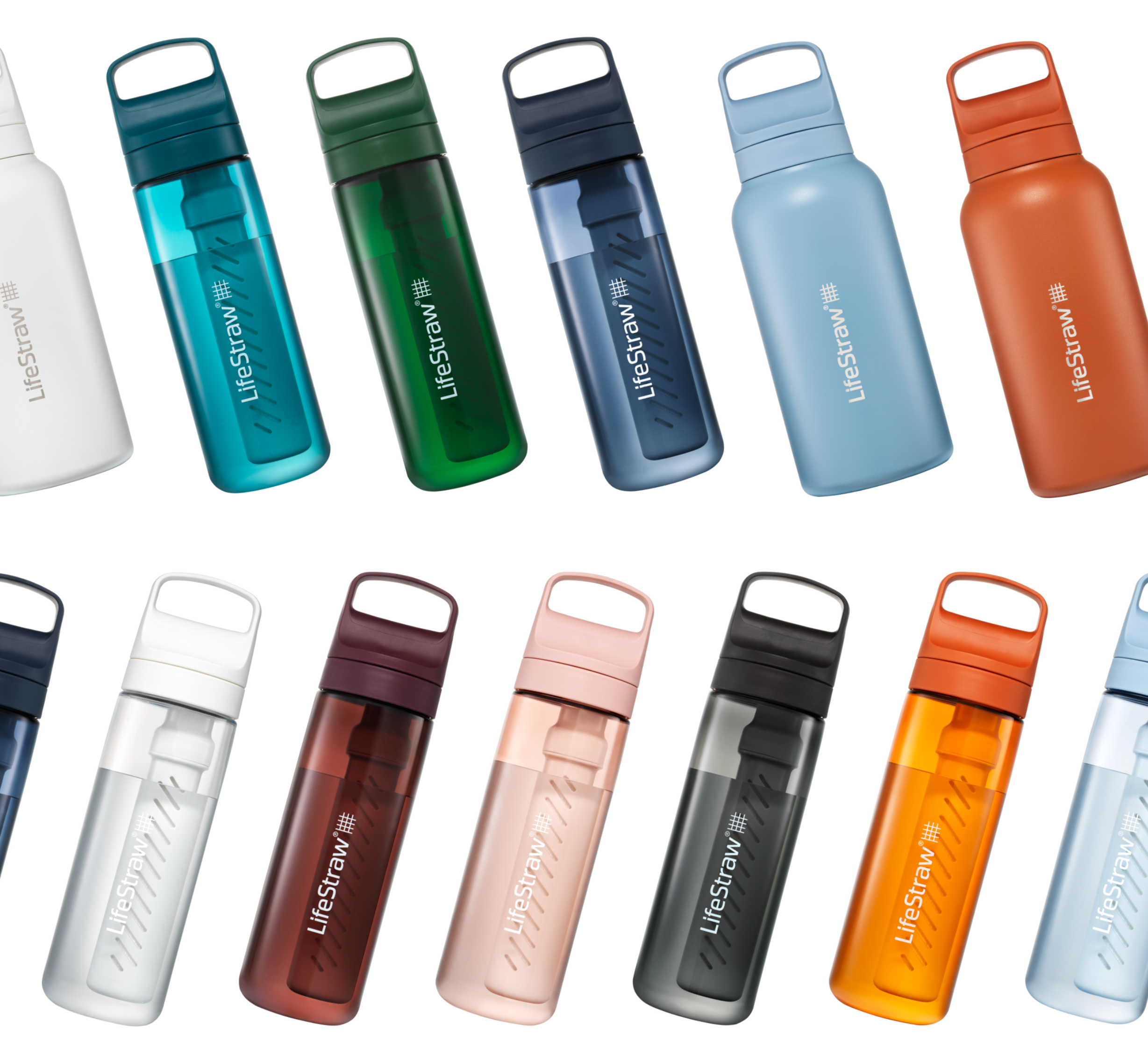 LifeStraw Go Series - Stainless Steel Water Bottle with Filter Kyoto Orange